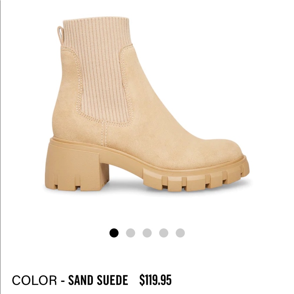 Steve Madden hutch sand suede boots
